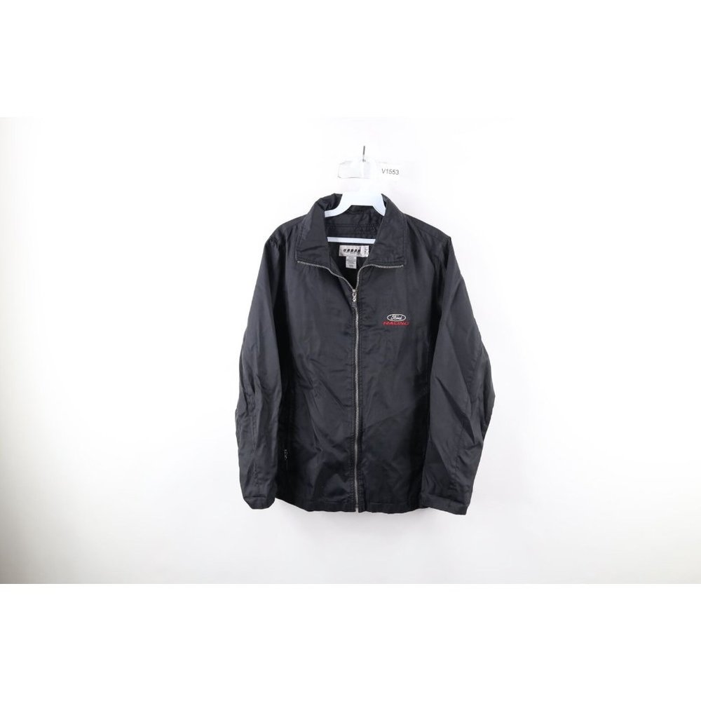 Vintage 90s Ford Motor Company Womens Petite Small Spell Out Ford Racing Jacket